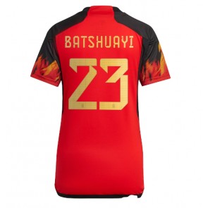 Belgium Michy Batshuayi #23 Replica Home Stadium Shirt for Women World Cup 2022 Short Sleeve
